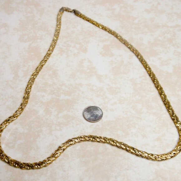 Vintage Gold Tone French Rope Necklace 24 Inch 5 MM - Picture 7 of 9